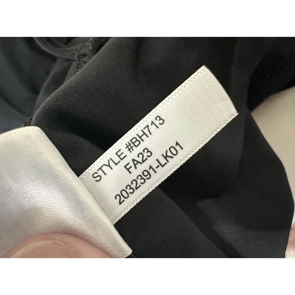 J.Crew Black‎ Ruched One Piece Swimsuit Plunge V Neck Size M